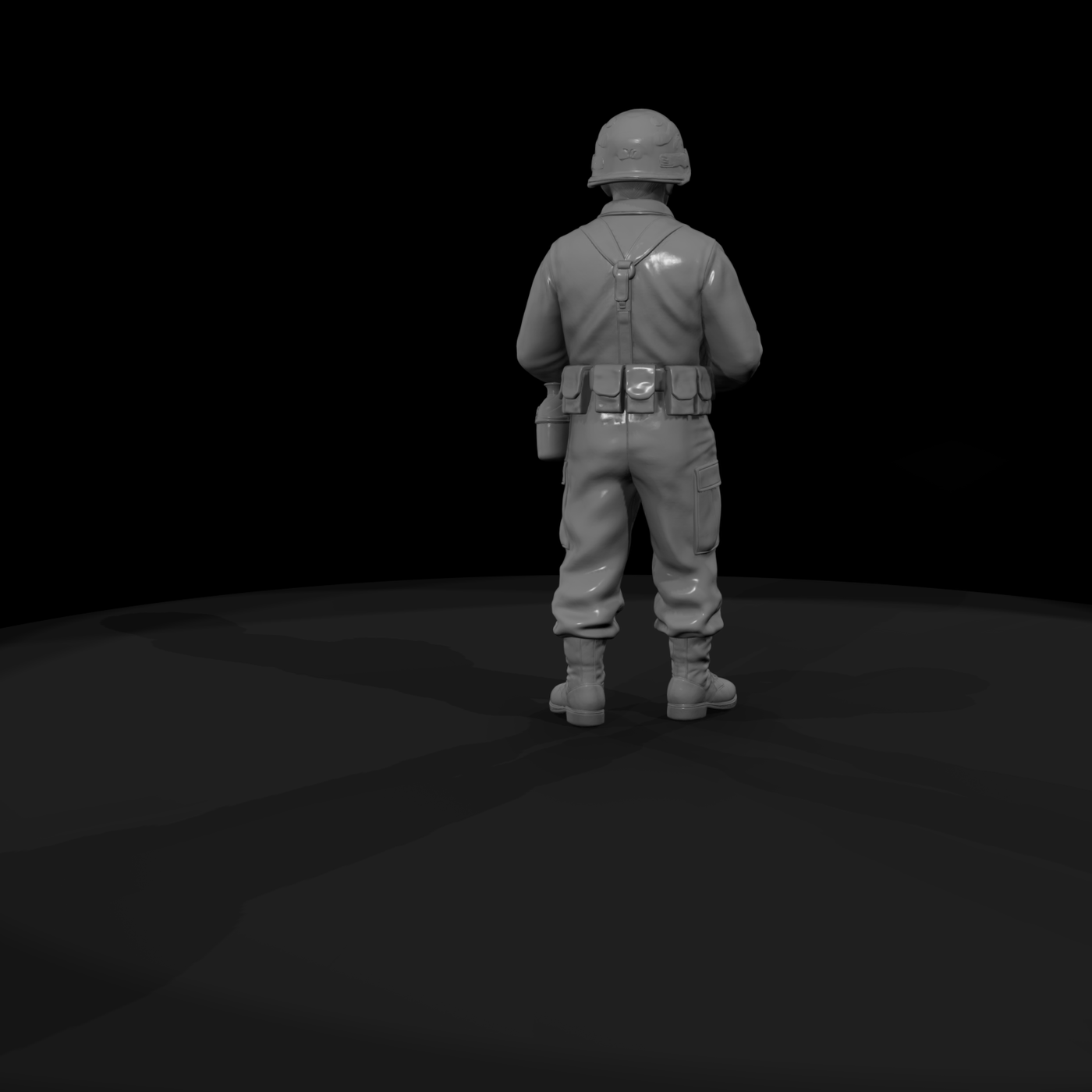 Resting U.S. Army Infantryman