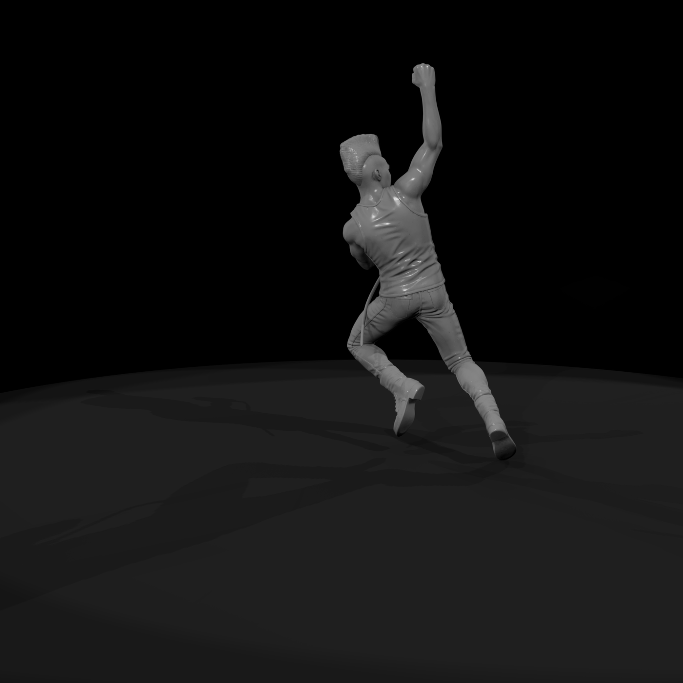 0190 Musician Rock Singer Jump