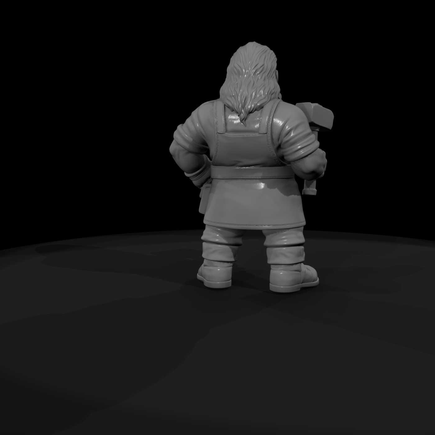 Myth 0333 Mythology Dwarf Smith Miniature Figure