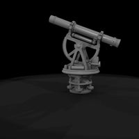 untextured_matte_theodolite_3d_model_gukojish — thumbnail 7