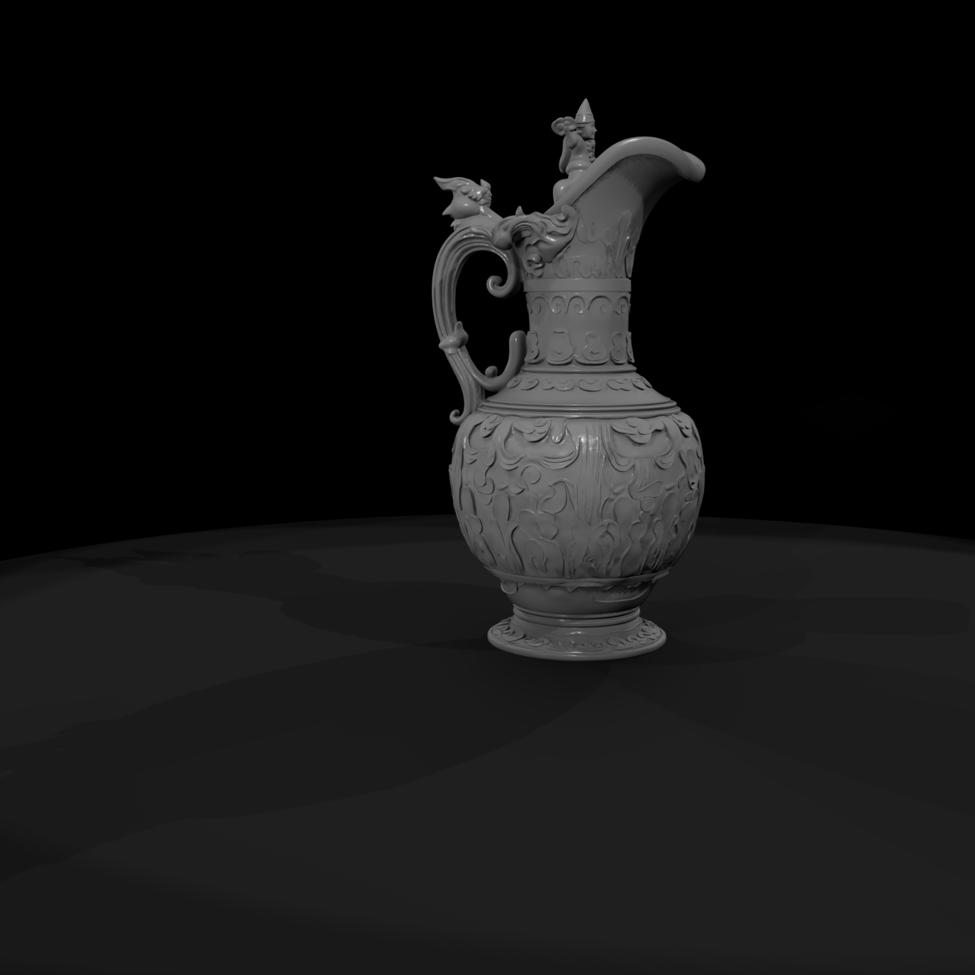Ornate Baroque Ewer — Decorative Pitcher