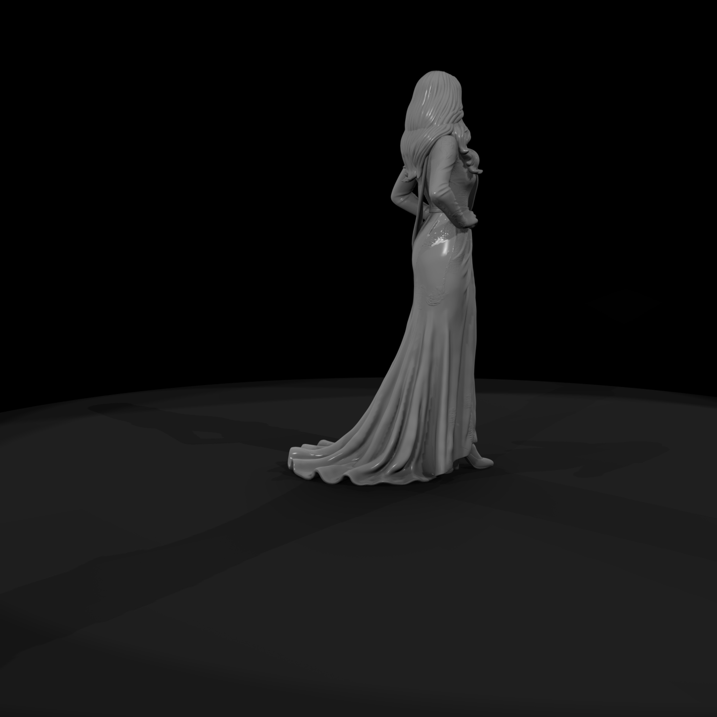 Beauty Pageant Contestant in Gown