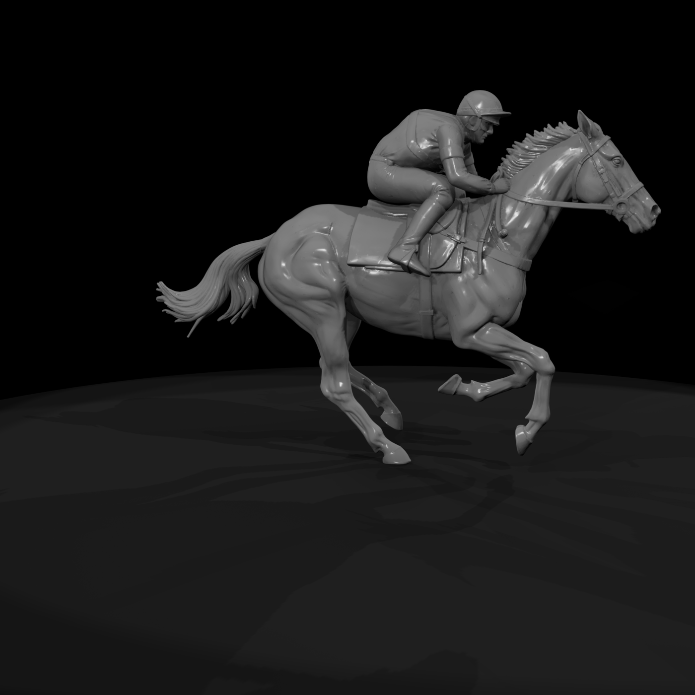 Jockey on Racehorse