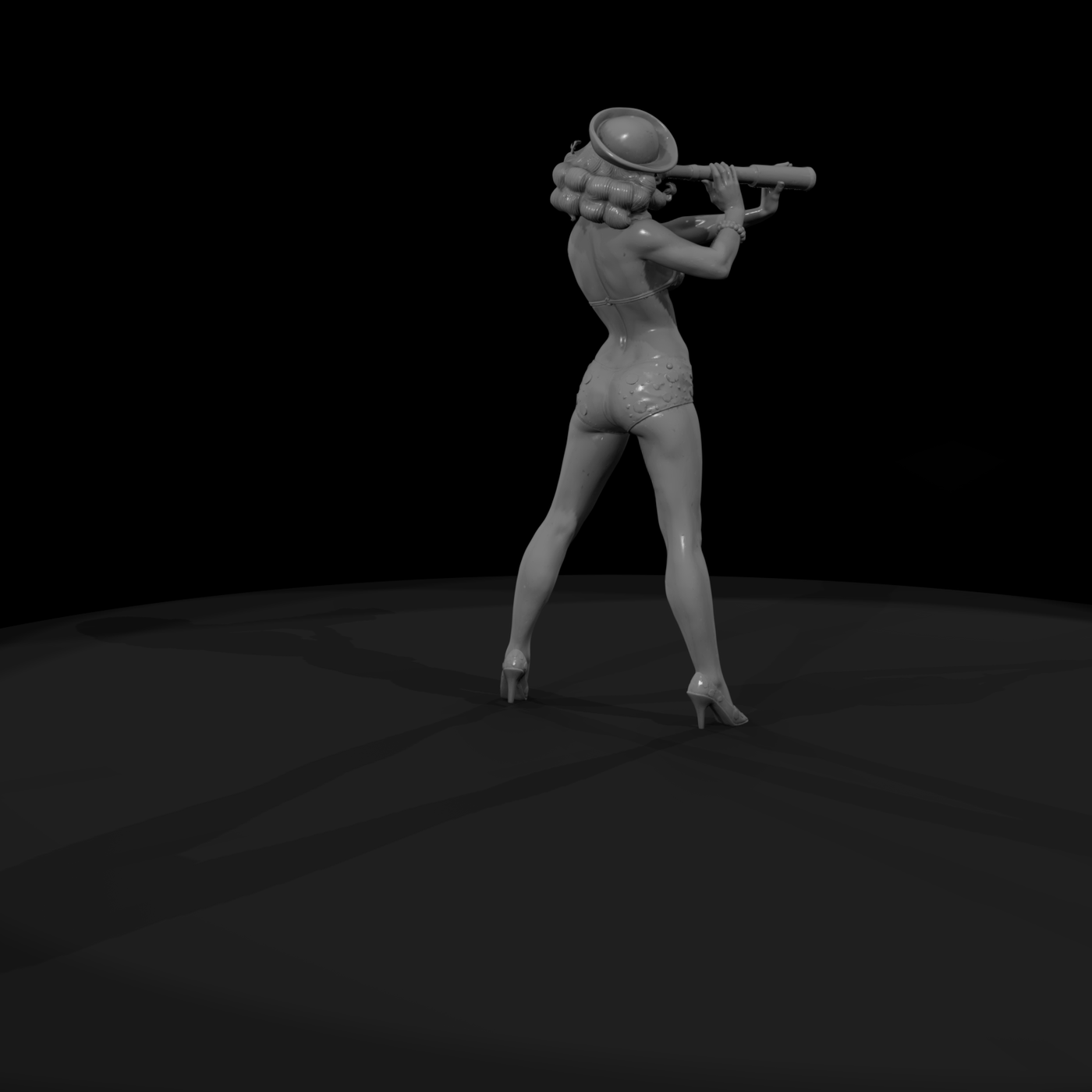 Nautical Pin-Up with Spyglass