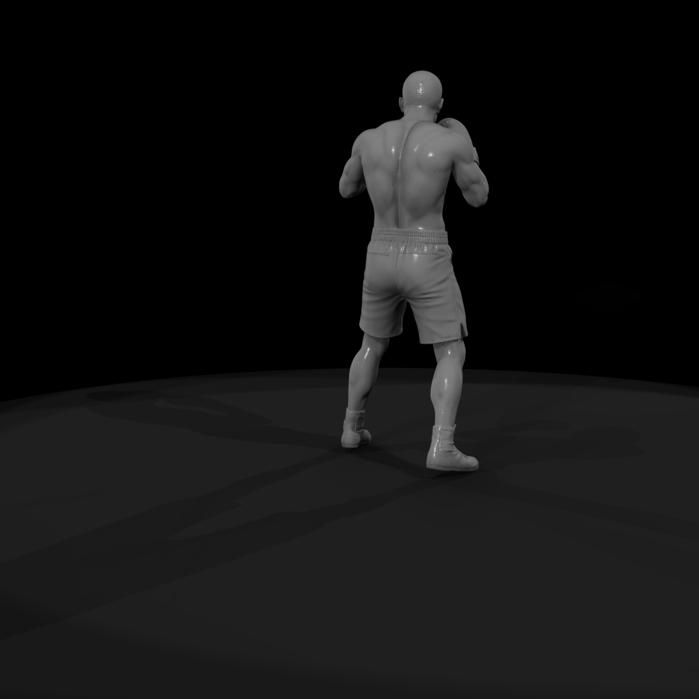 0092 Sports Boxer Stance