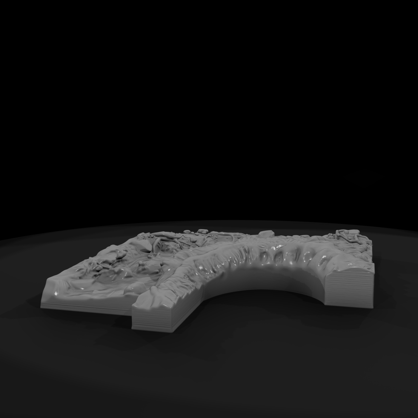 Breaking Ocean Surf Water Feature Tile