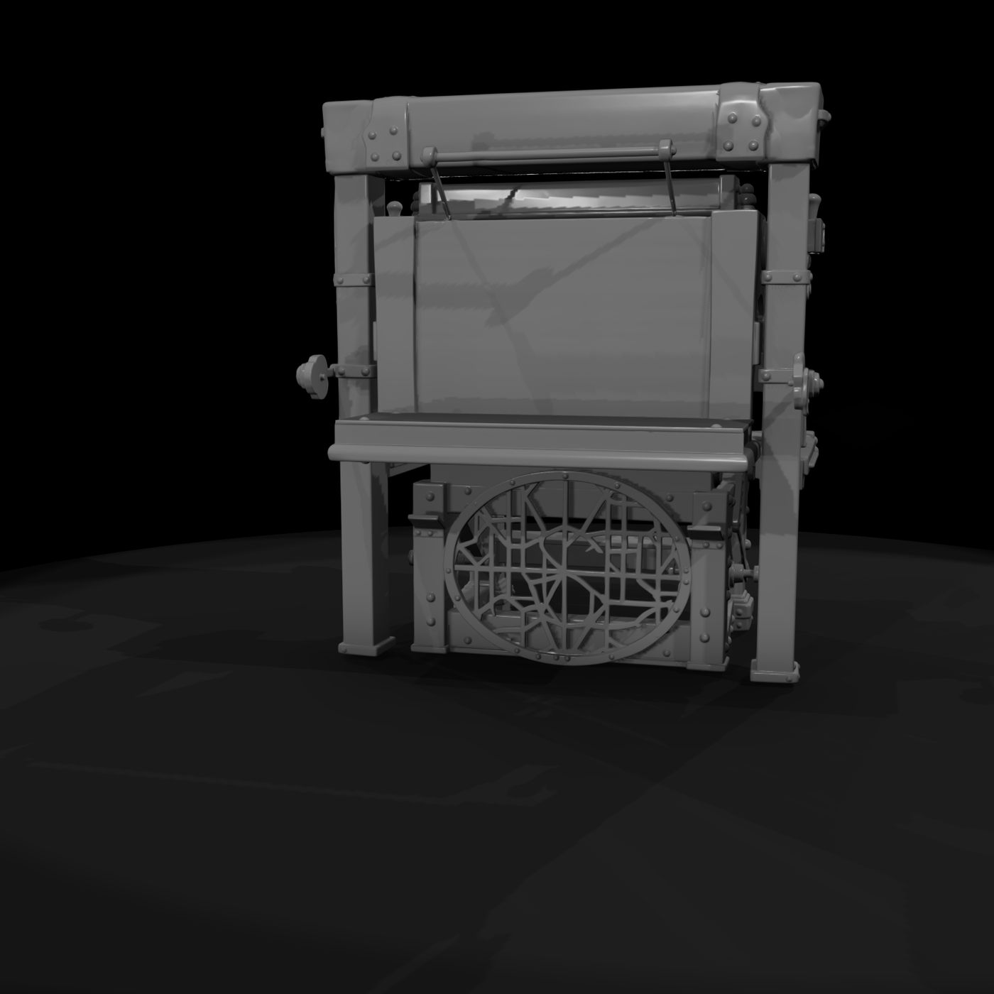 Antique Cast-Iron Printing Press