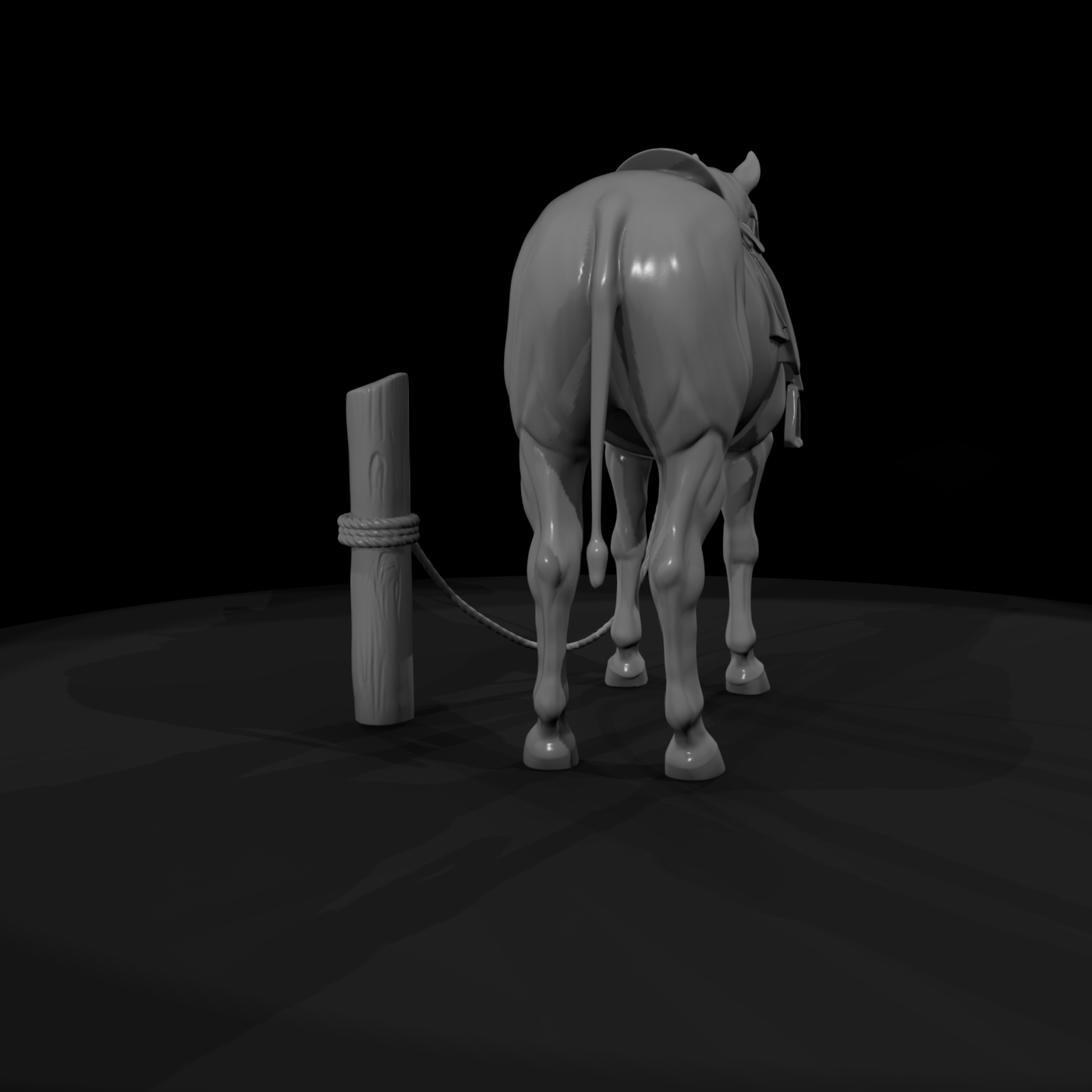 Realistic Standing Realistic Standing Horse