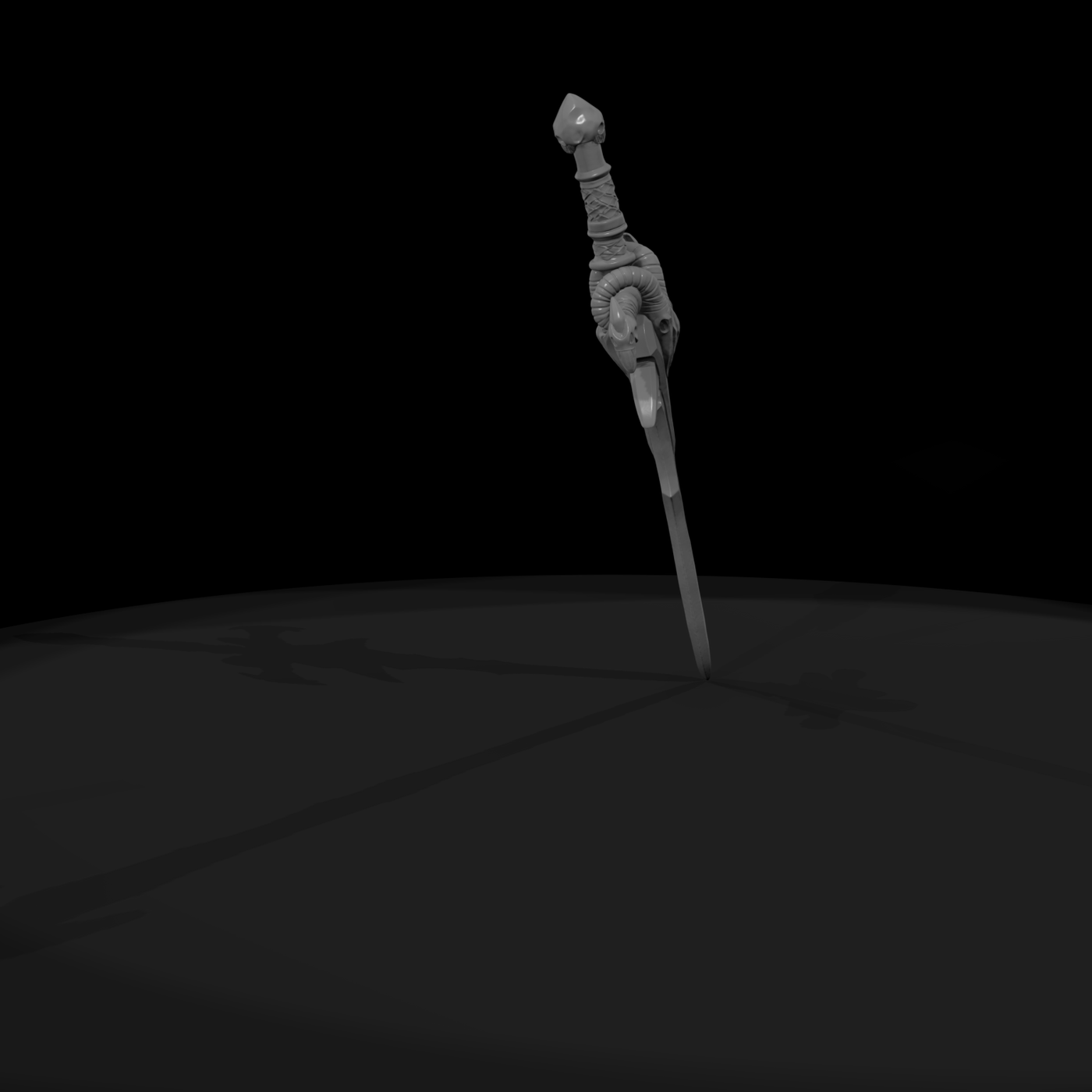 Skull-Handled Fantasy Dagger