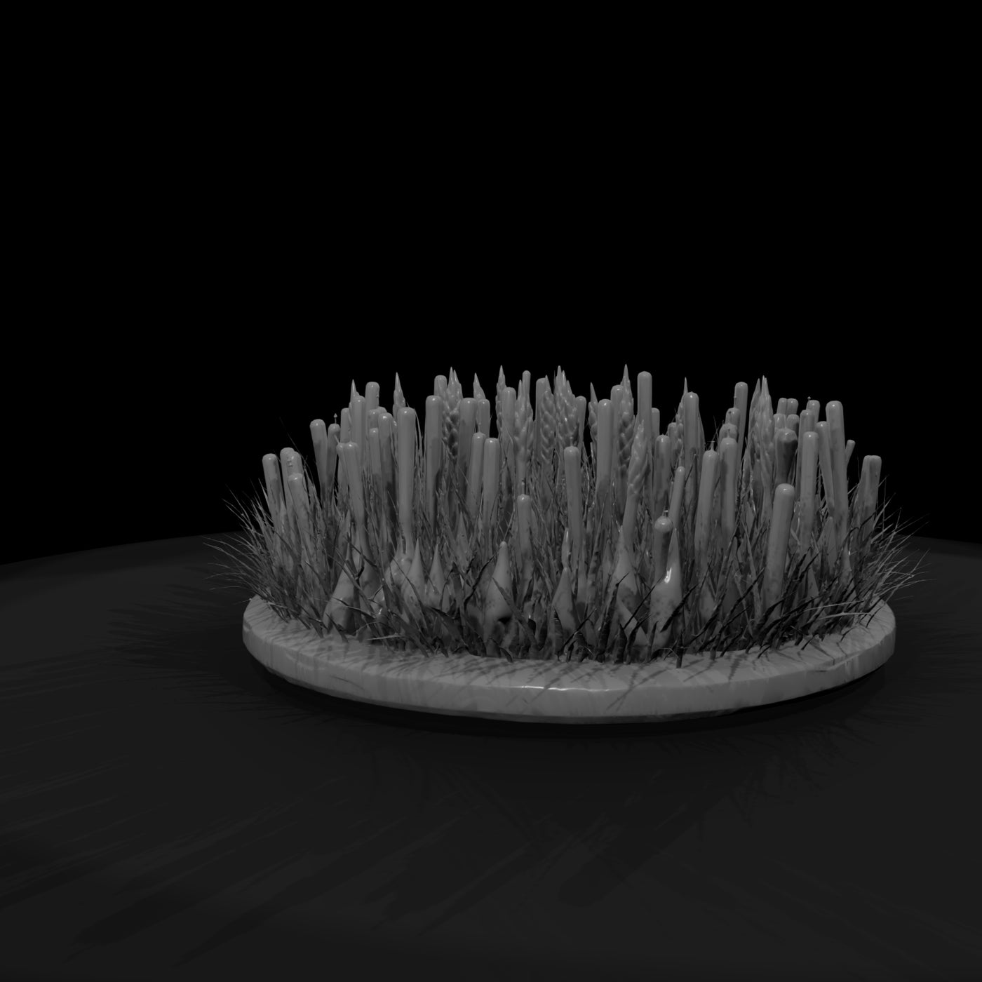 stylized-low-poly-cattail-wild-grass-3d-printable-miniature-276892