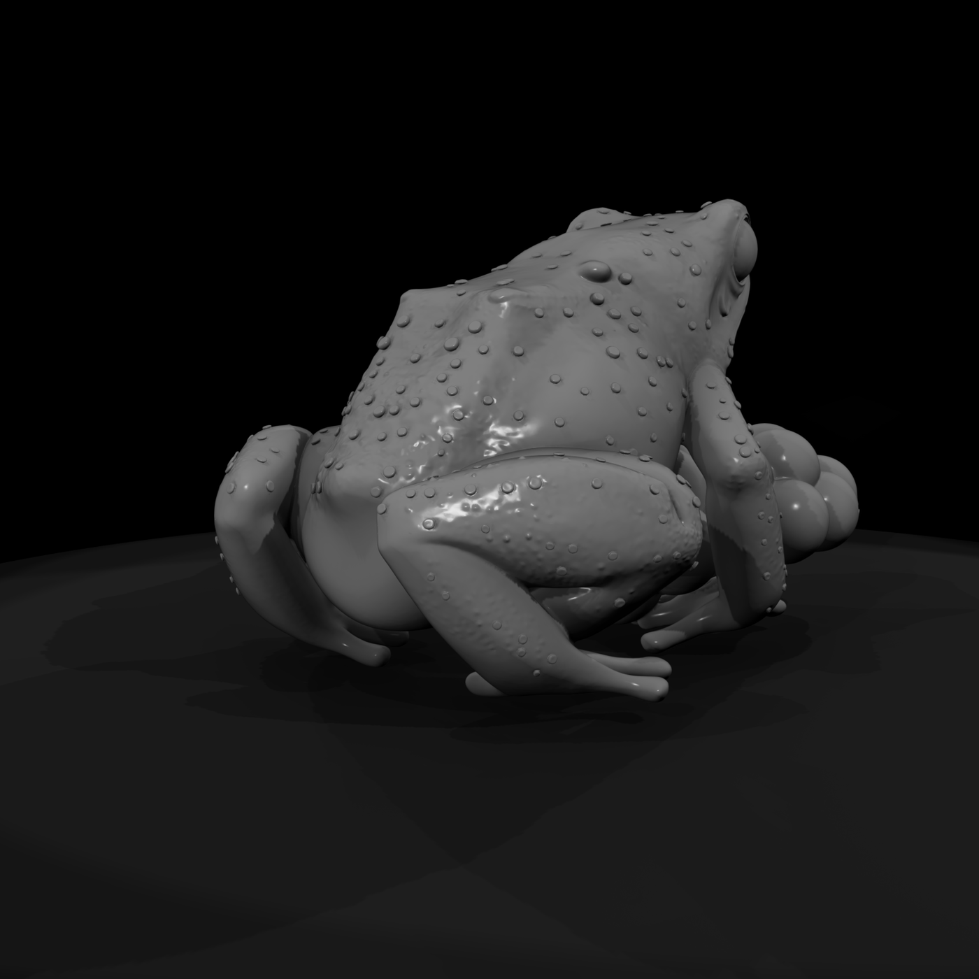 Tree Frog with Egg Clutch