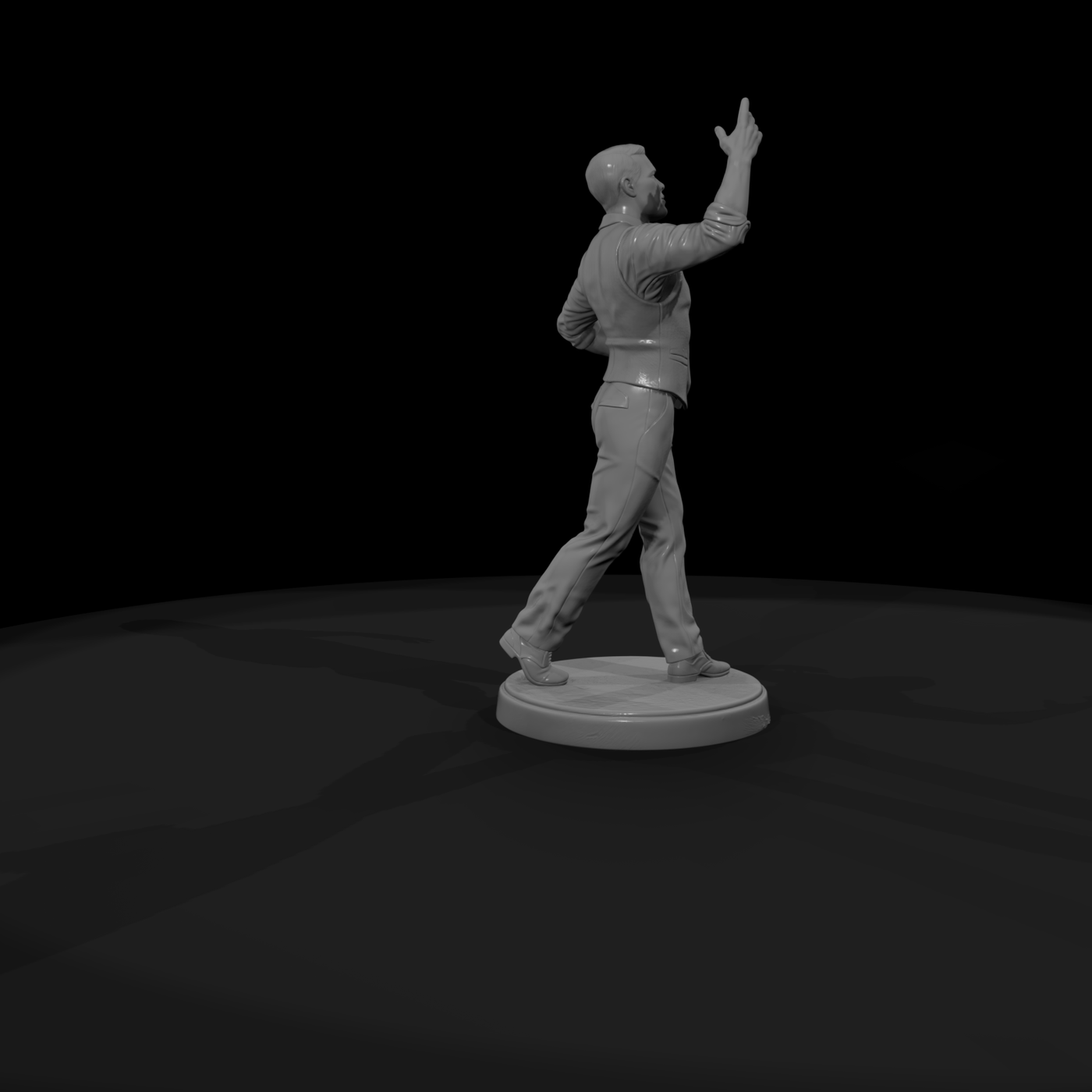 Salsa Dancer Mid-Step