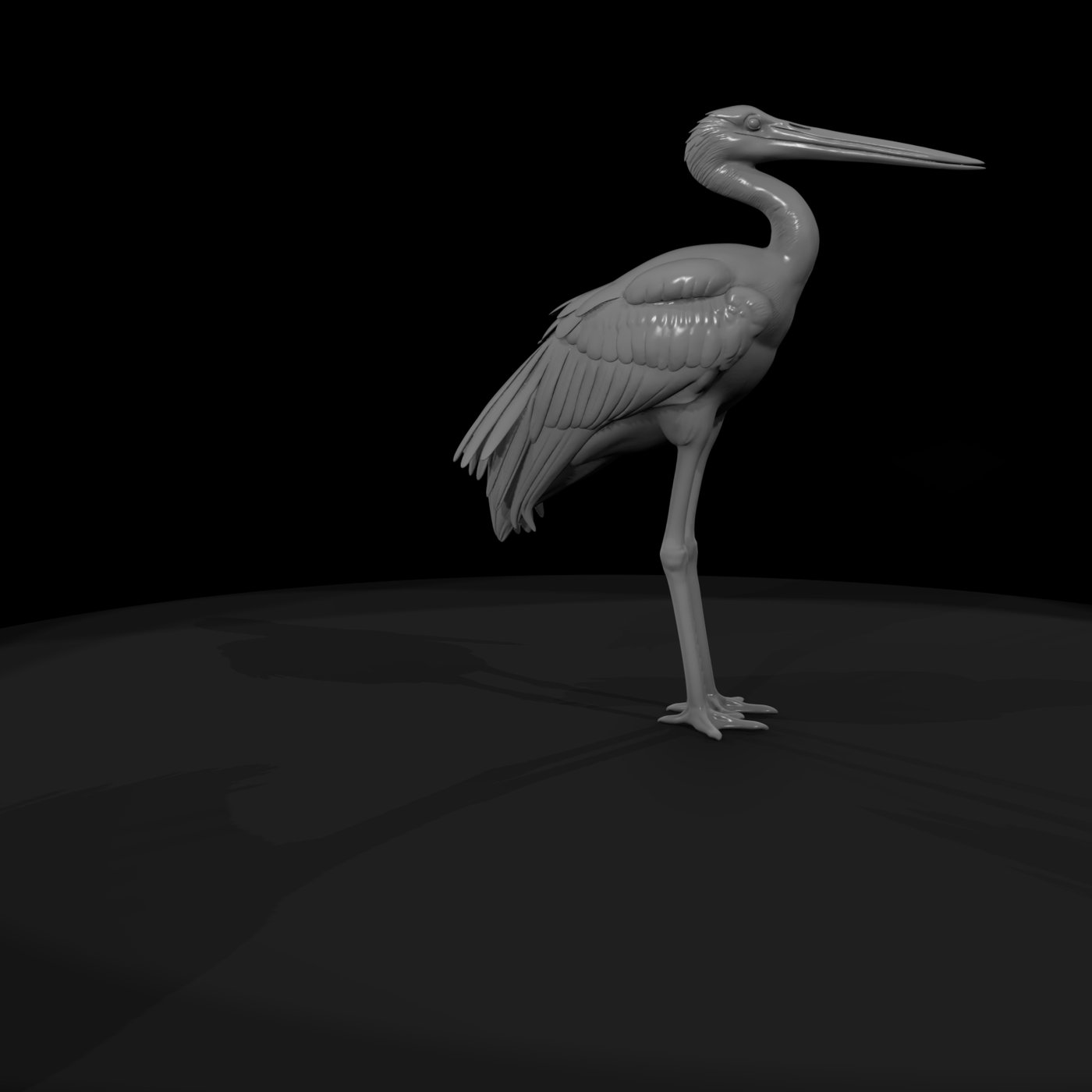Stylized Heron Figurine ( Friendly)