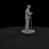 1950s Railroad Track Worker with Shovel — thumbnail 8