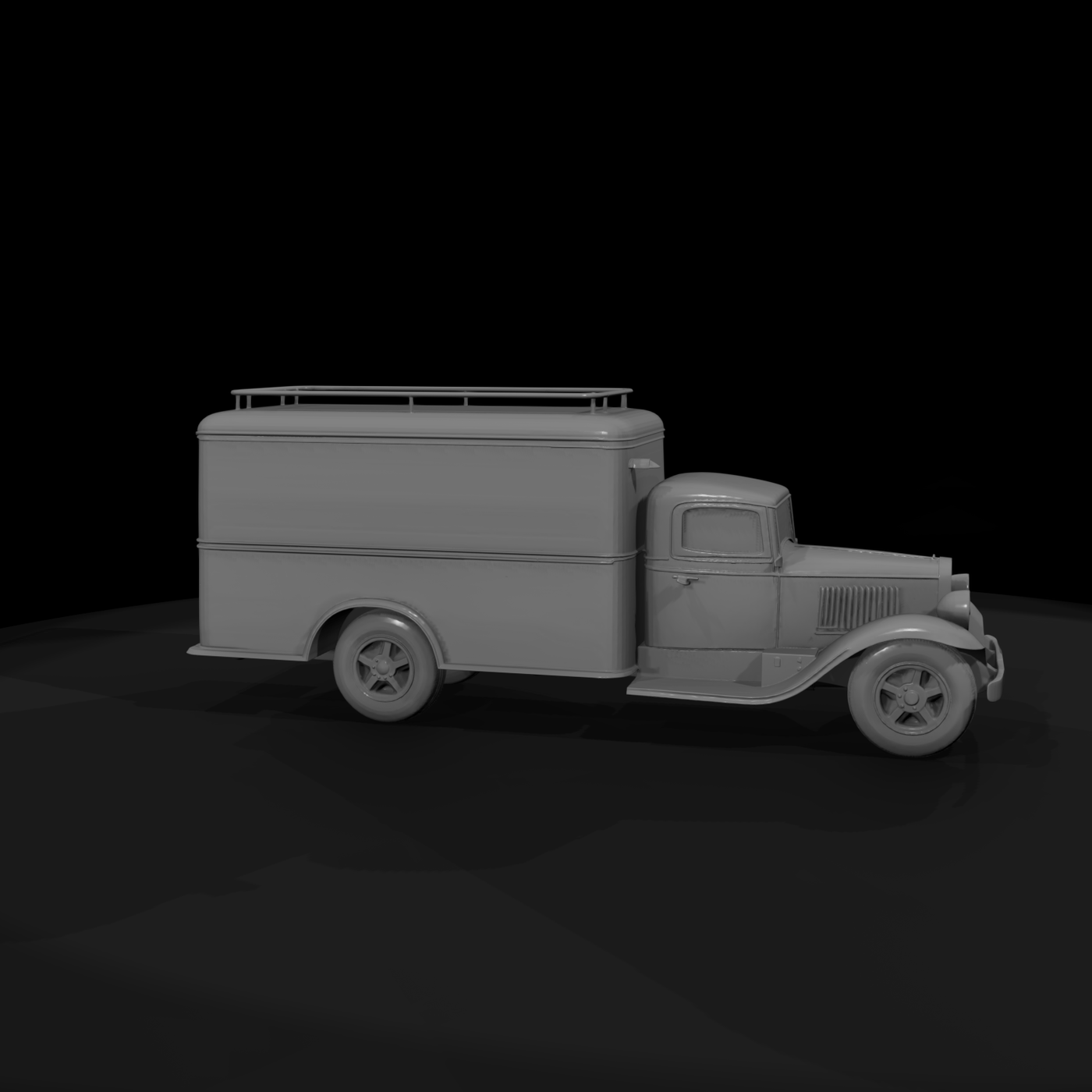 Vintage Box Delivery Truck