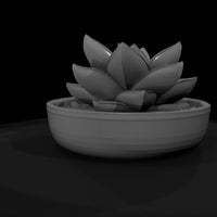 low-poly-monochrome-succulent-planter-3d-printable-050345 — thumbnail 8