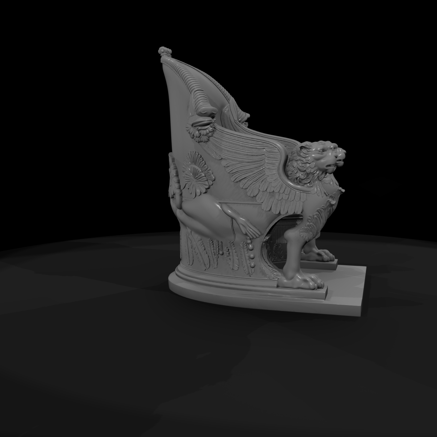 Neoclassical Griffin Armchair — Ornate Throne