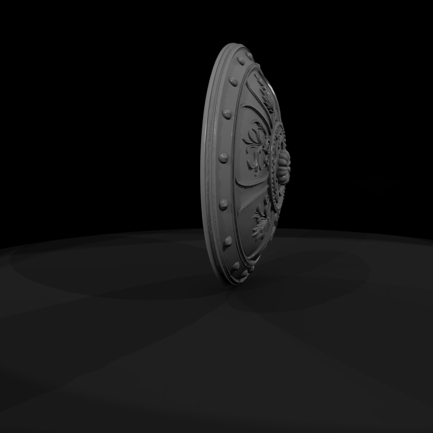 Embossed Medieval Round Shield