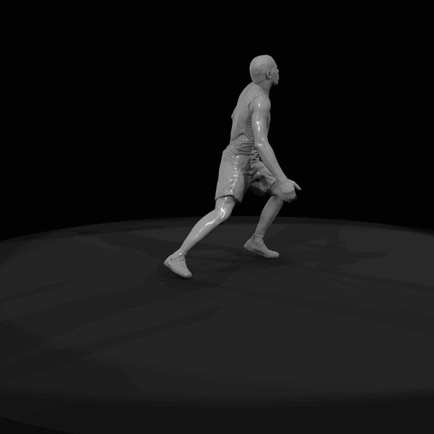 Basketball Player in Action