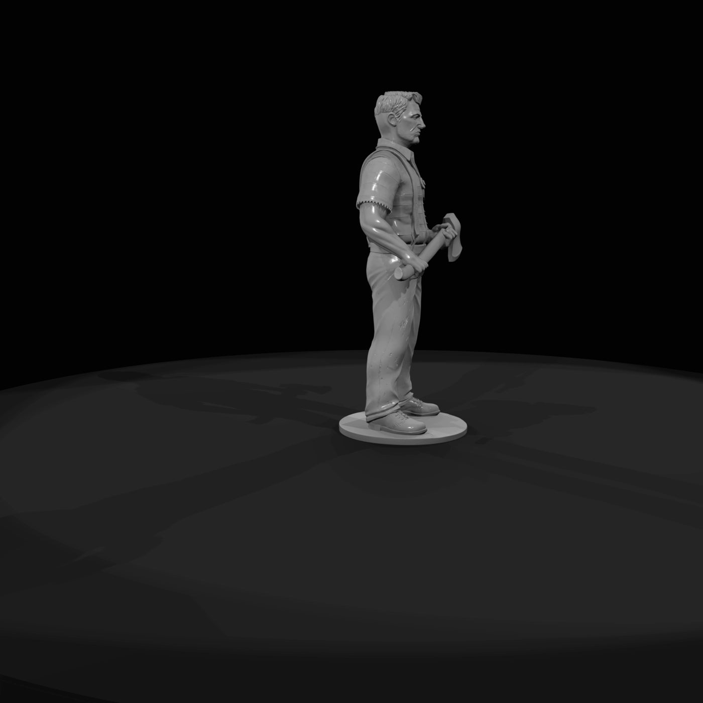 adult-male-standing-on-platform-holding-an-axe