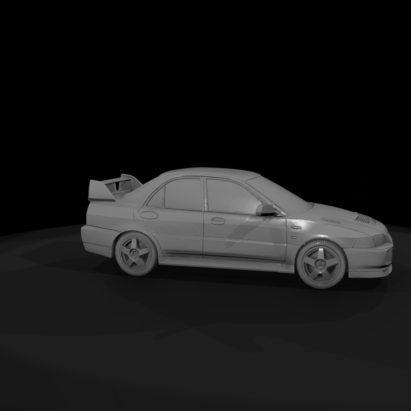 Evo-style compact sports sedan - car