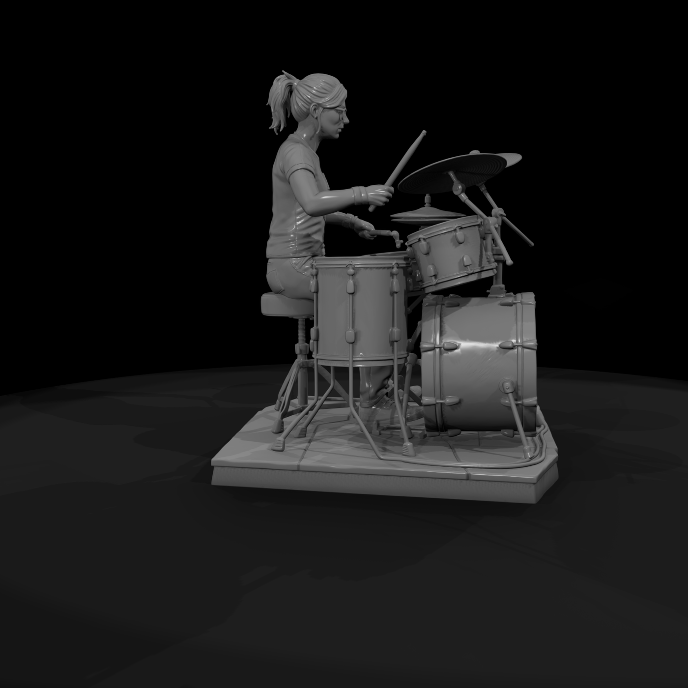 Bnd 107 Soloists Solo Drummer At A Full Kit