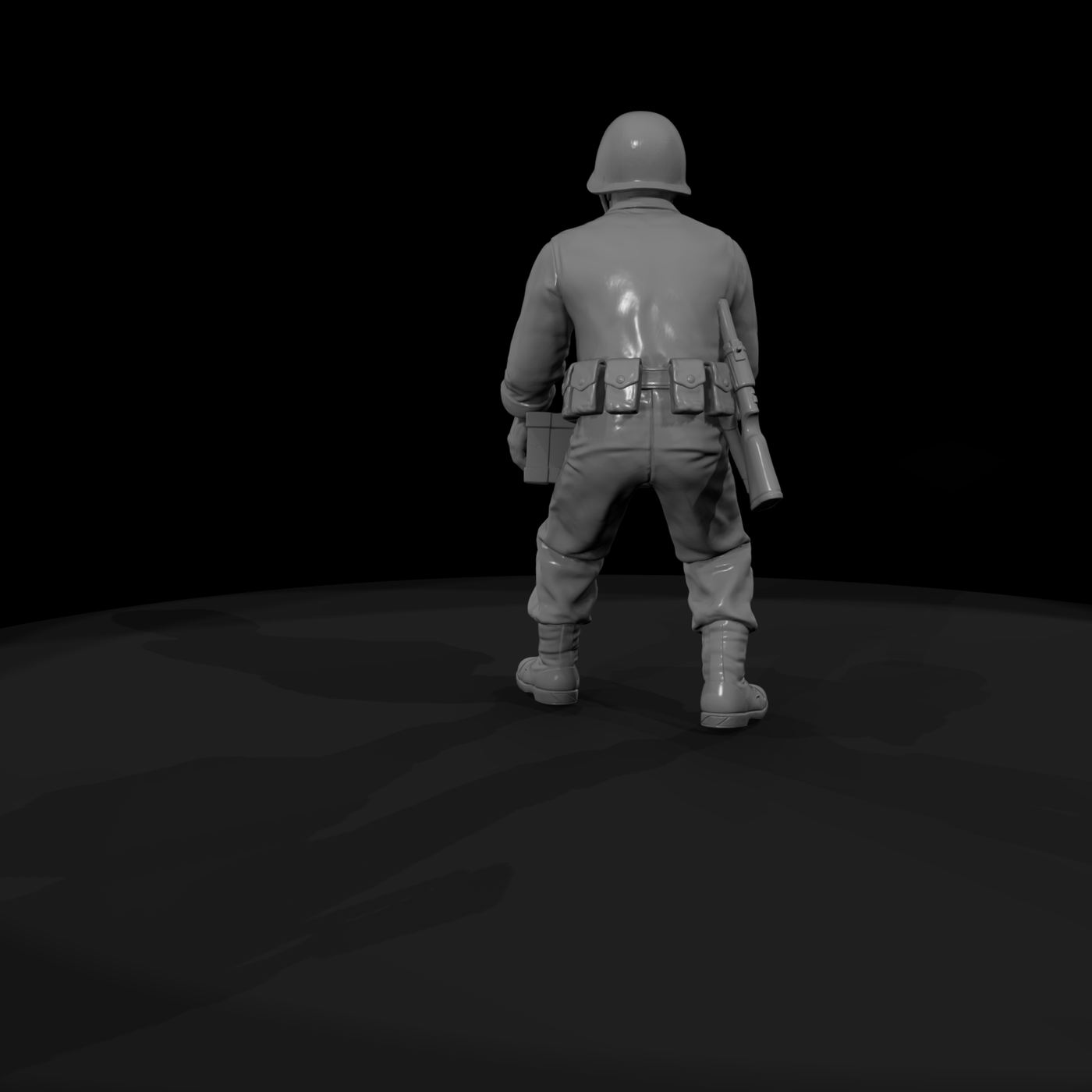 WWII Marine Rifleman with Ammo Crate