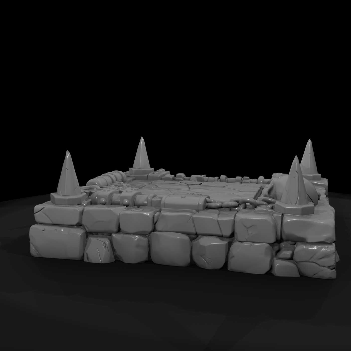 Dungeon Spiked Pressure-Plate Trap