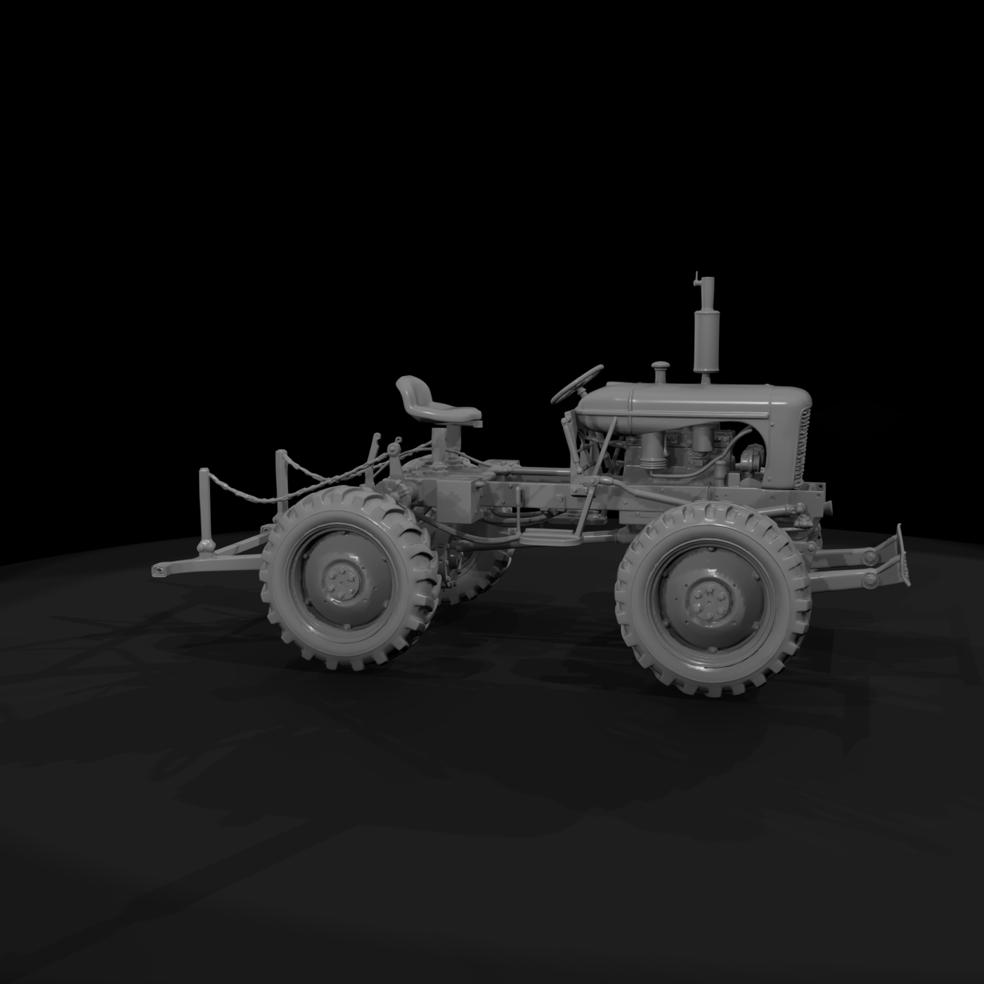 Vintage Yellow Road Motor Grader