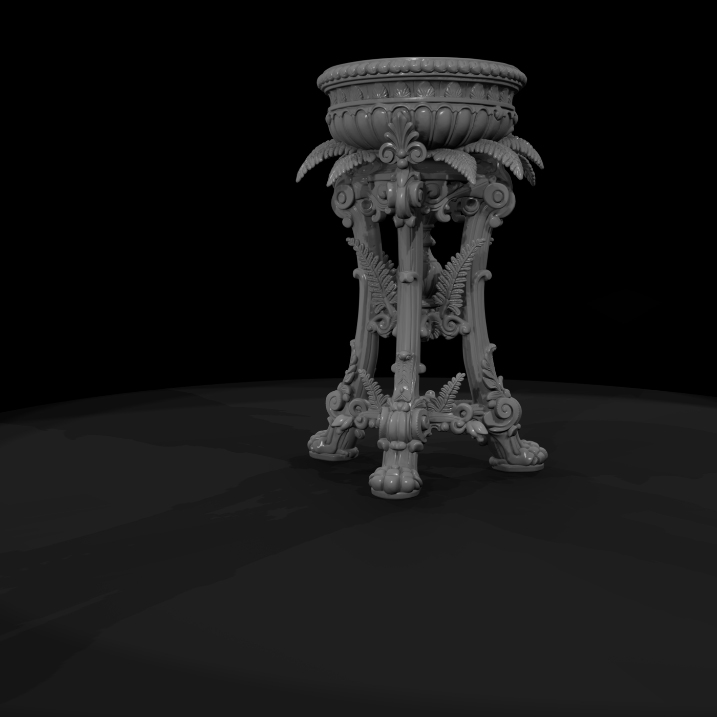 Ornate Fern Plant Stand