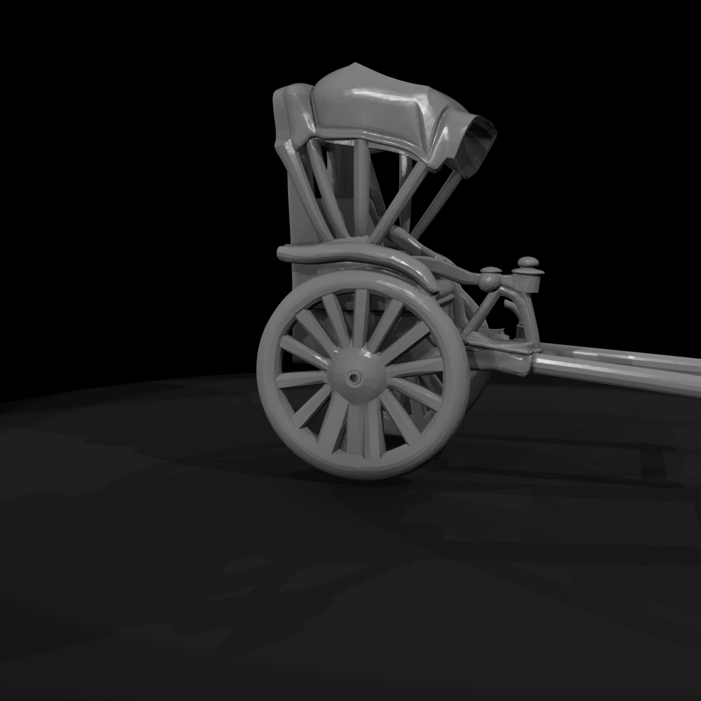 Stylized Traditional Rickshaw
