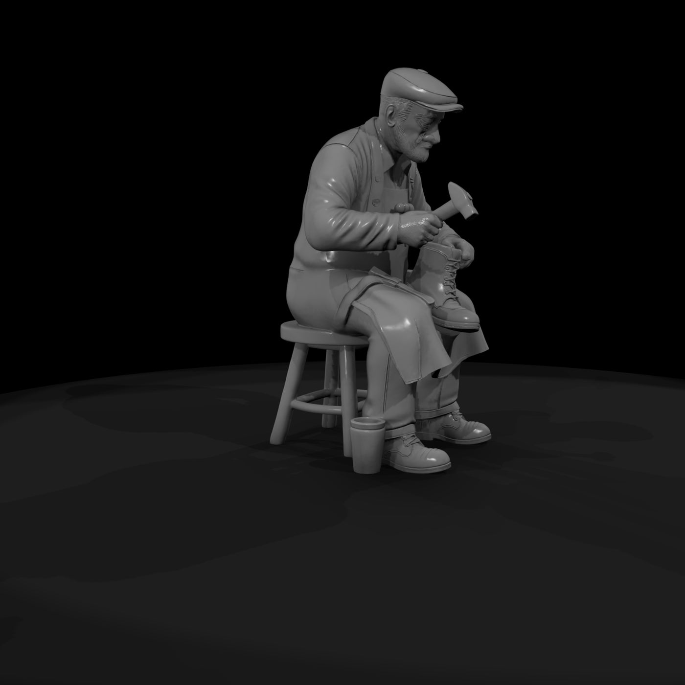 seated-shoemaker-figurine-realistic-diorama-figure-990082