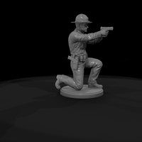 Deputy Kneeling with Drawn Pistol — thumbnail 8