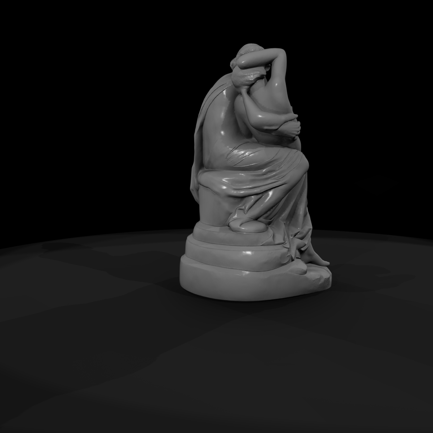 Neoclassical Lovers Sculpture — & Displays
