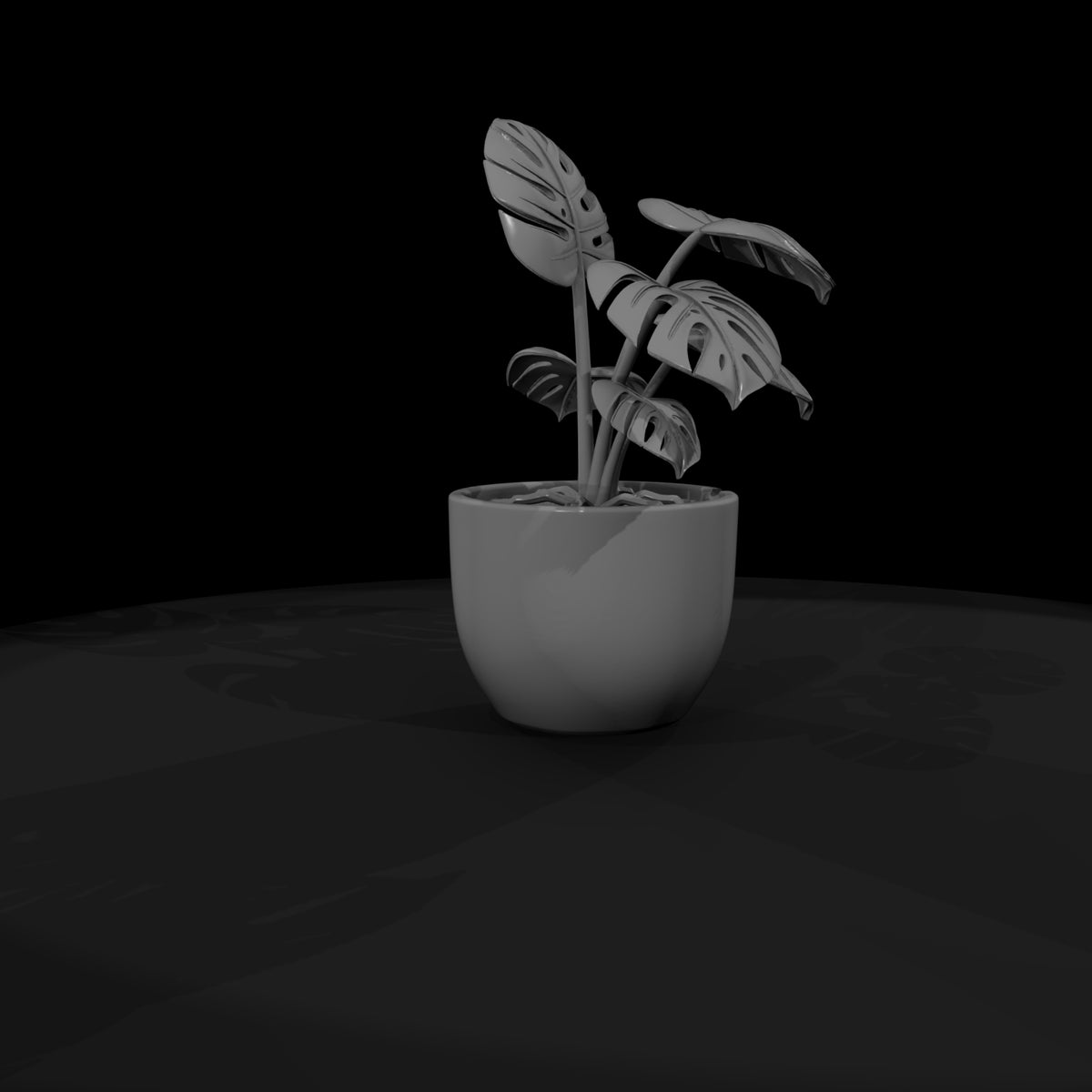 minimalist-monstera-potted-plant-3d-printable-miniature-048520
