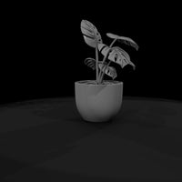 minimalist-monstera-potted-plant-3d-printable-miniature-048520 — thumbnail 8