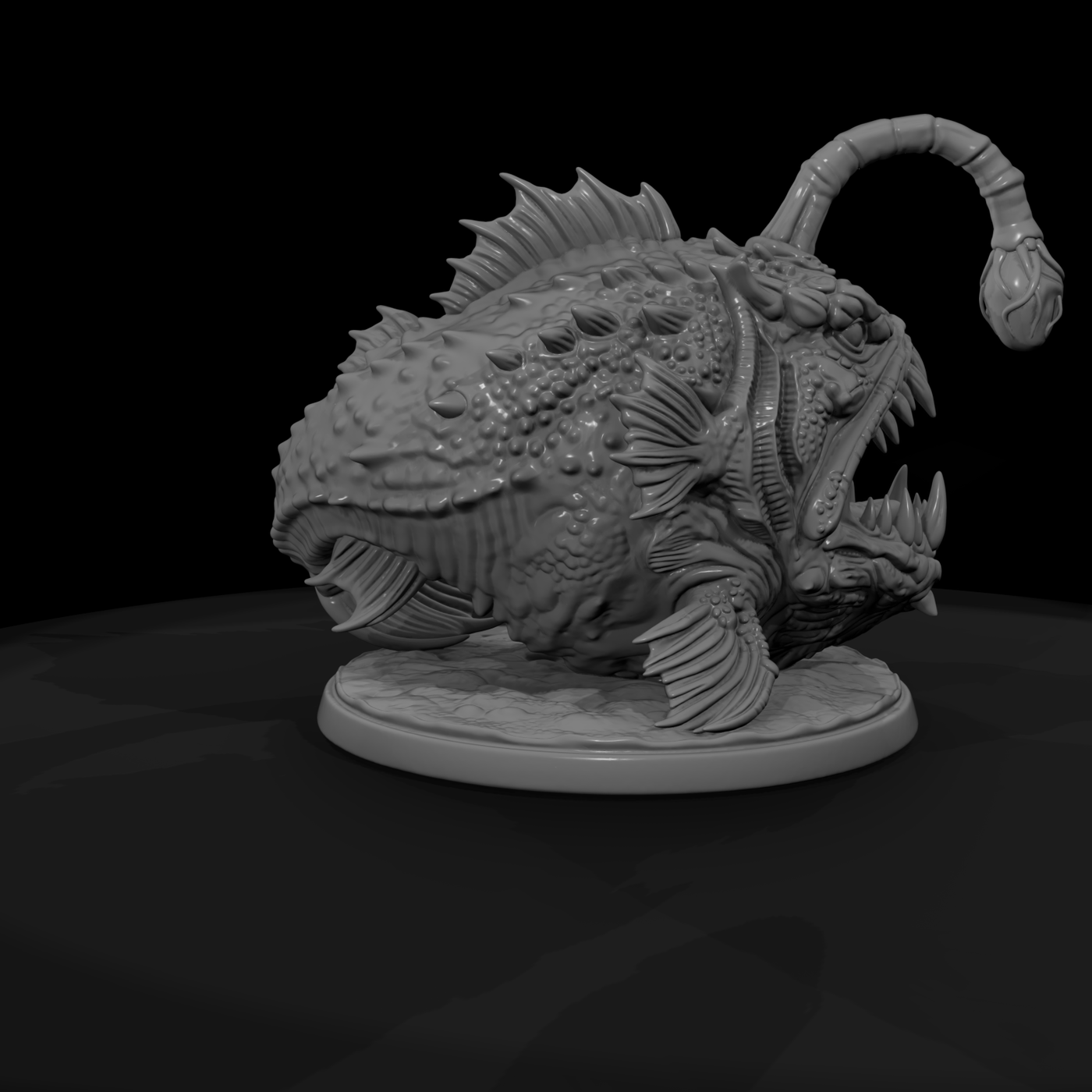 Deep Sea Anglerfish Monster