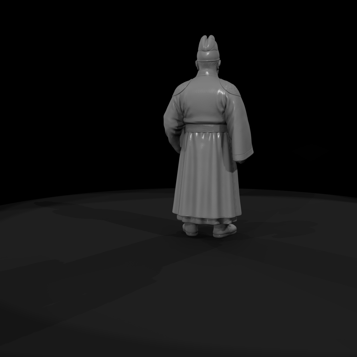 Hist 0108 Historical King Sejong Miniature Figure