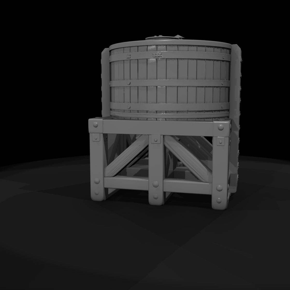 rustic-unpainted-wooden-water-tower-3d-model-jwny6