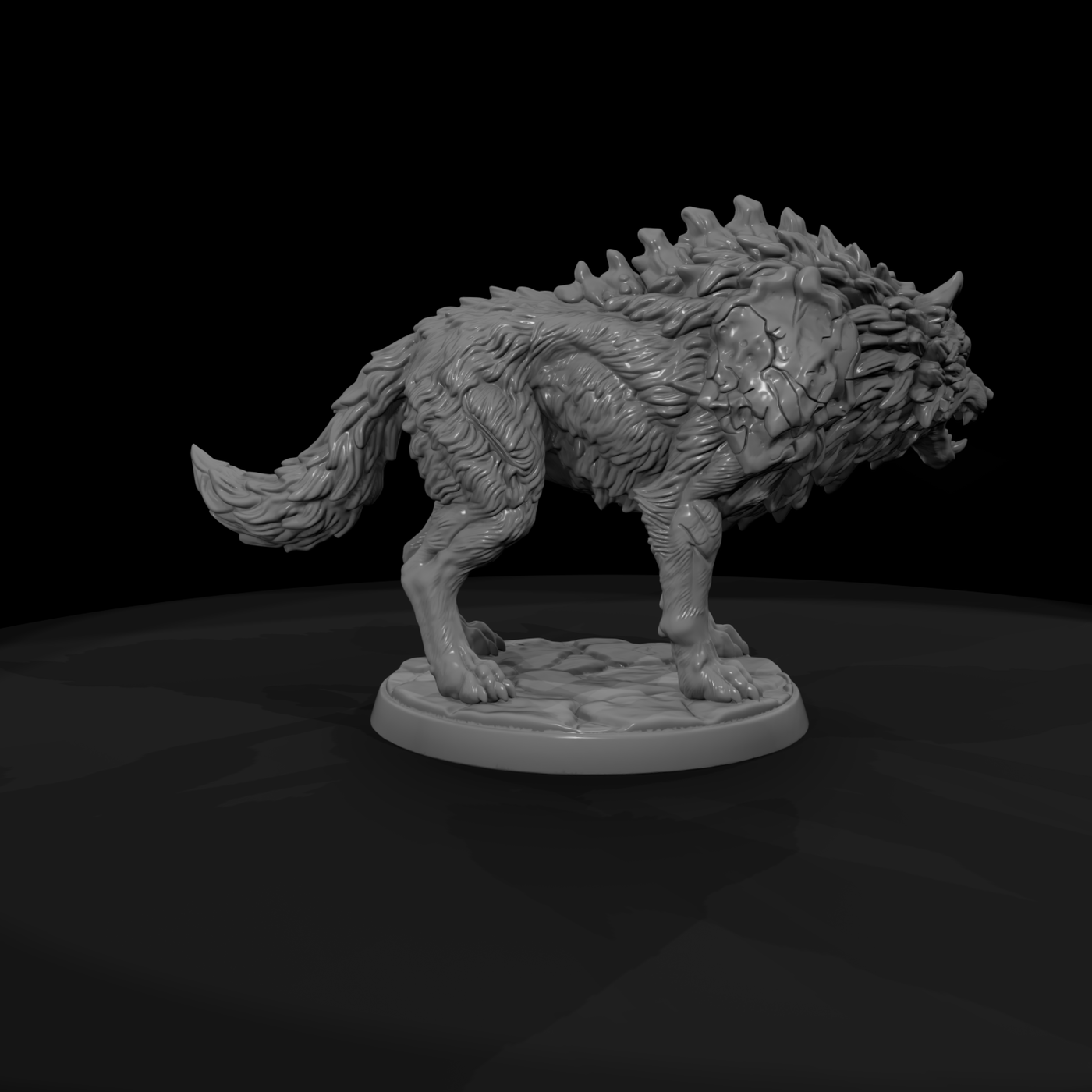 Bone-Plated Dire Wolf
