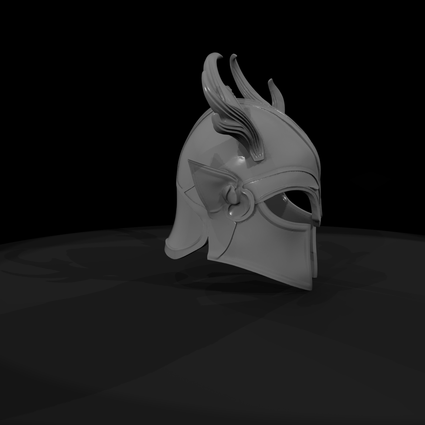 Elven Antler Warrior Helmet — Fantasy