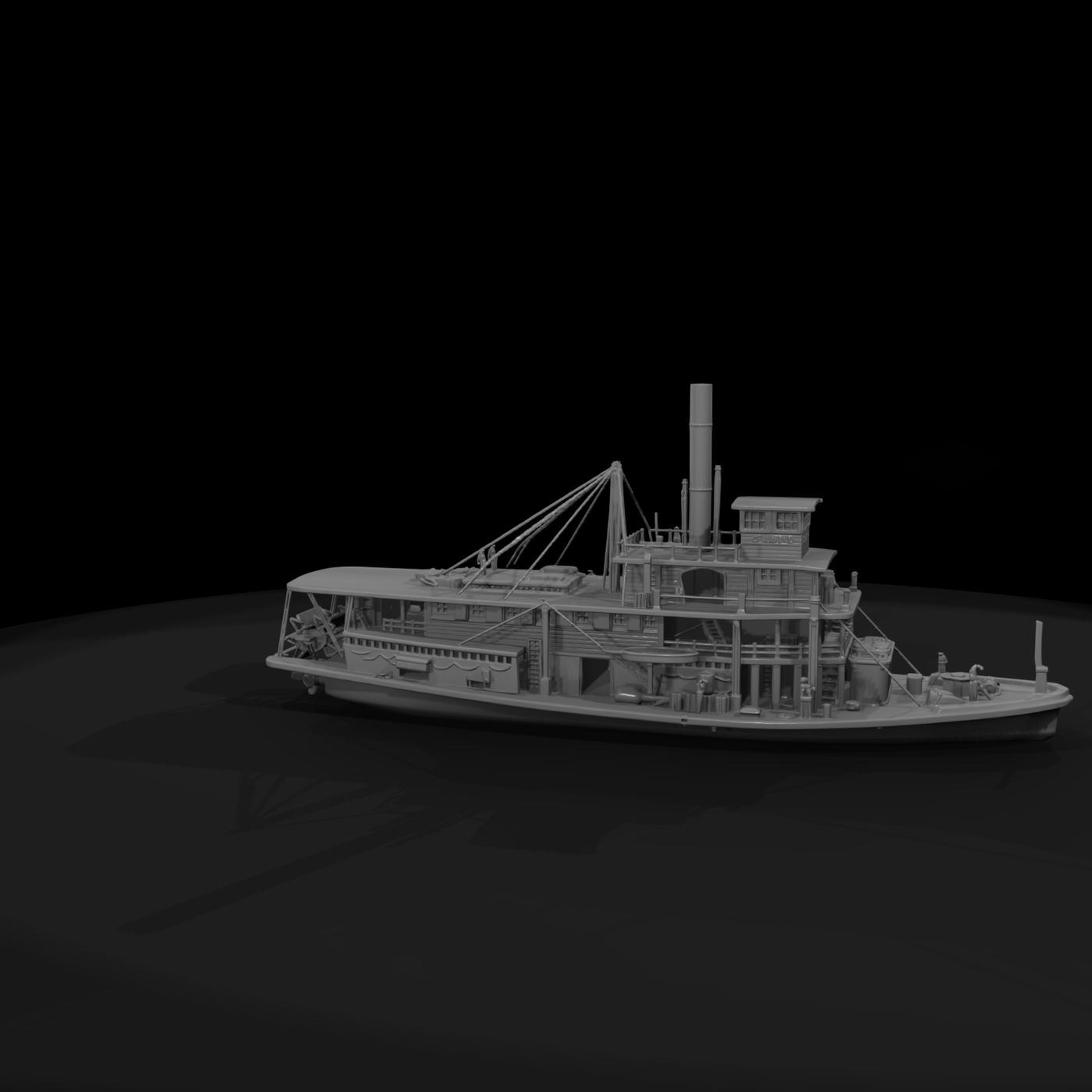 20260612 Paddlewheel Steamboat Model 83Dfa68C11