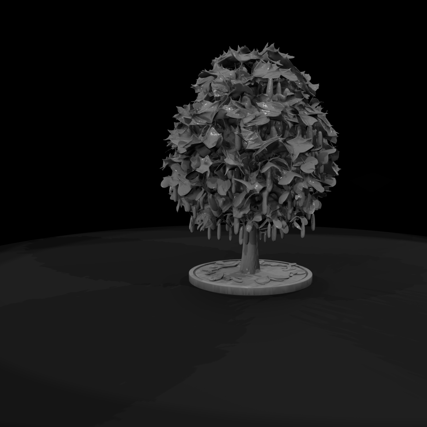Stylized Maple Tree & Model Railroads