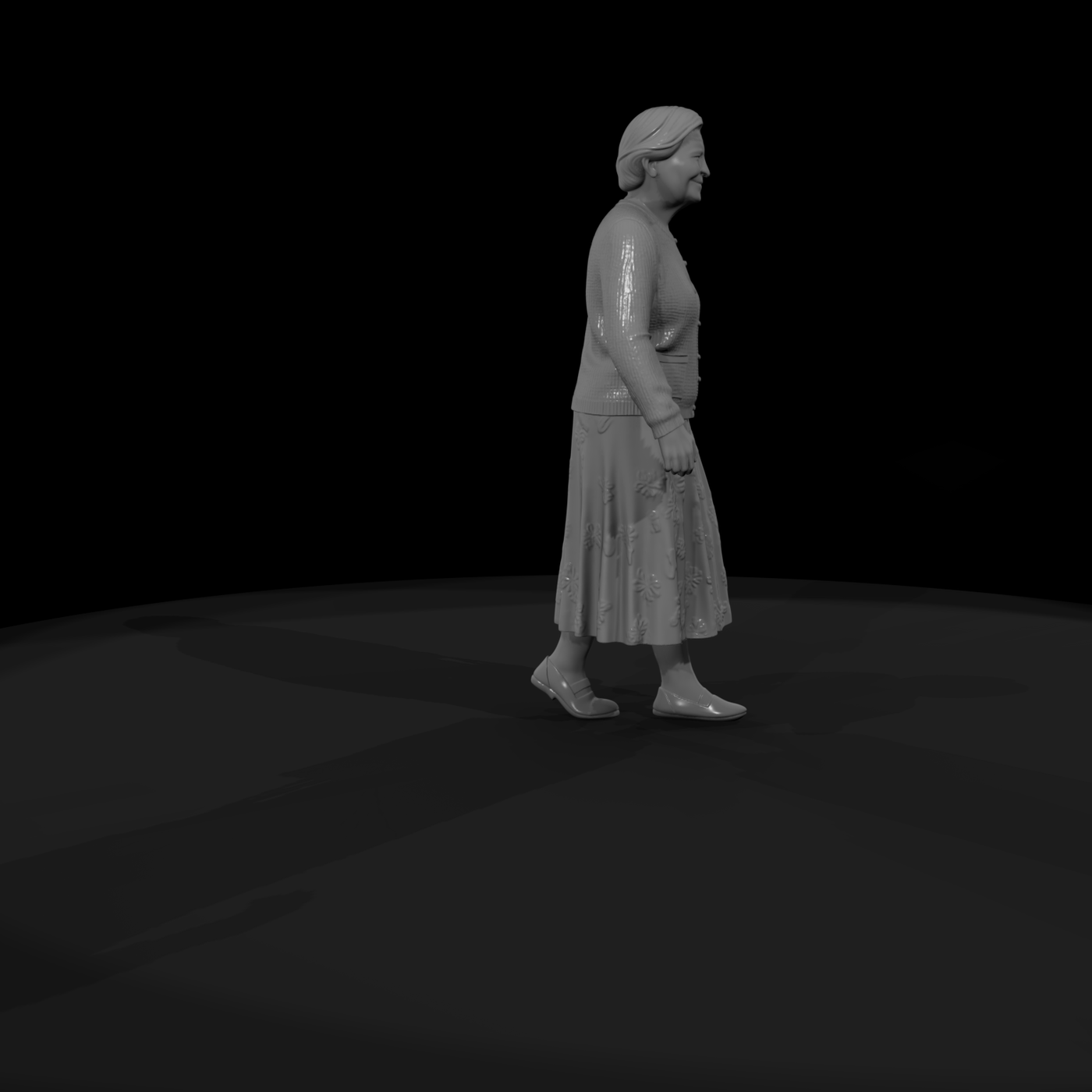 Elderly Woman with Camera