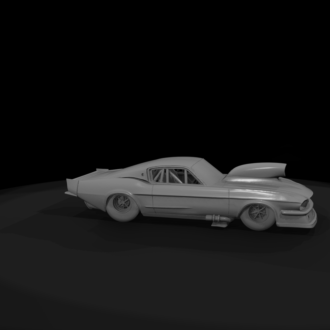 1960s Compact Drag Racer — Layout Car