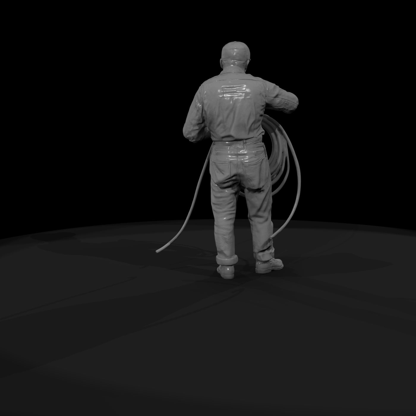 coiled-hose-3d-model