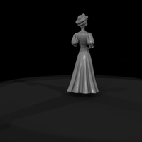 Edwardian Lady with Large Hat — thumbnail 8