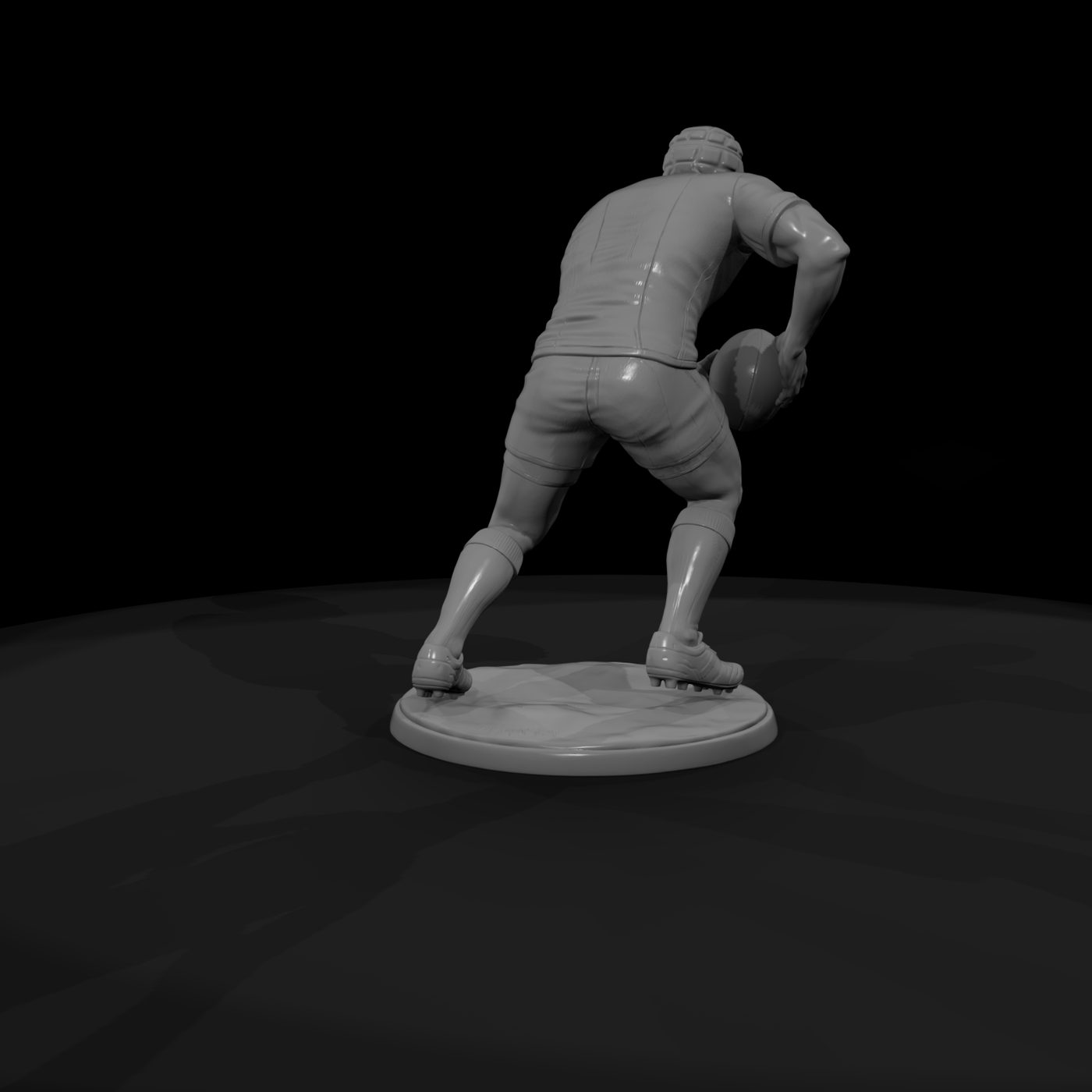 Rugby Forward with Ball