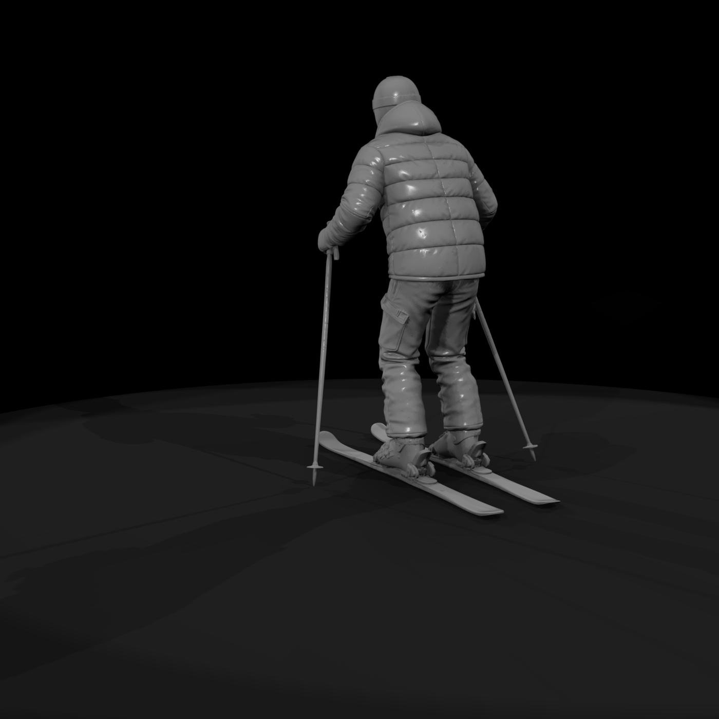 0094 Sports Skier Poles