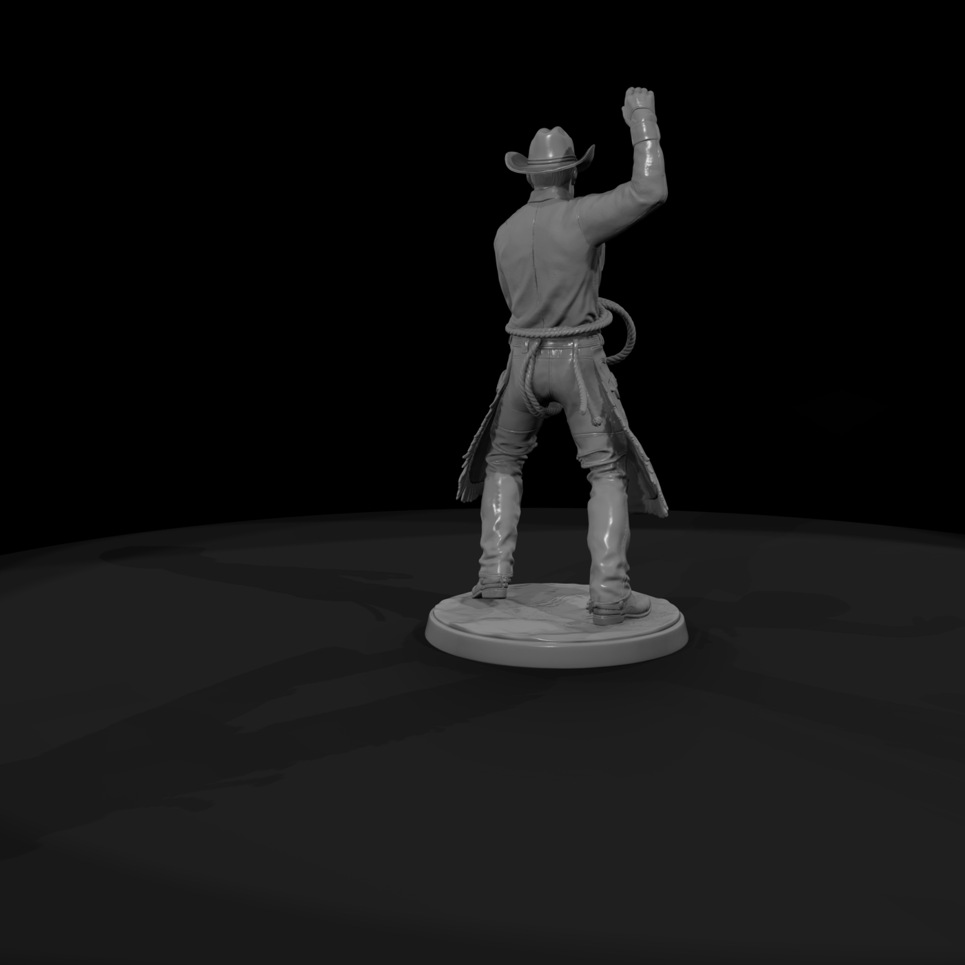 Rodeo Cowboy with Lasso